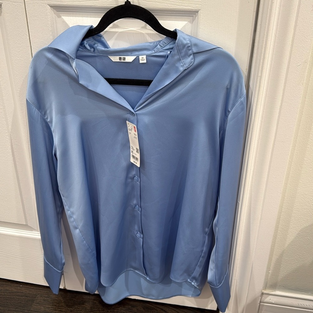 Uniqlo Satin Button Up